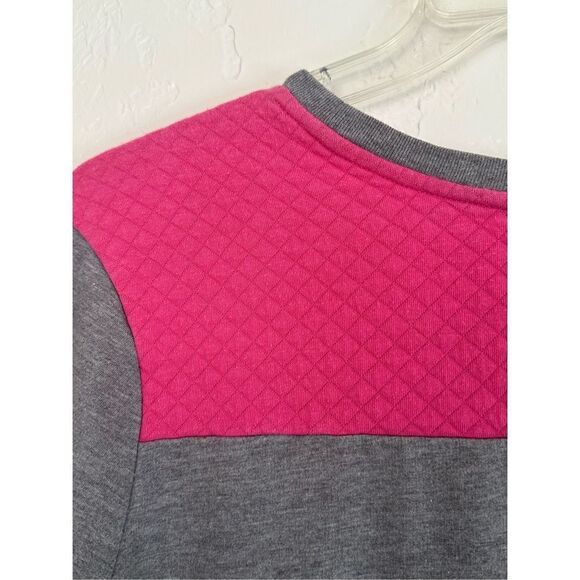 DISNEY PARKS 1X DISNEYLAND RESORTS 55 Year grey & pink quilted Sweatshirt 1X - Picture 6 of 9